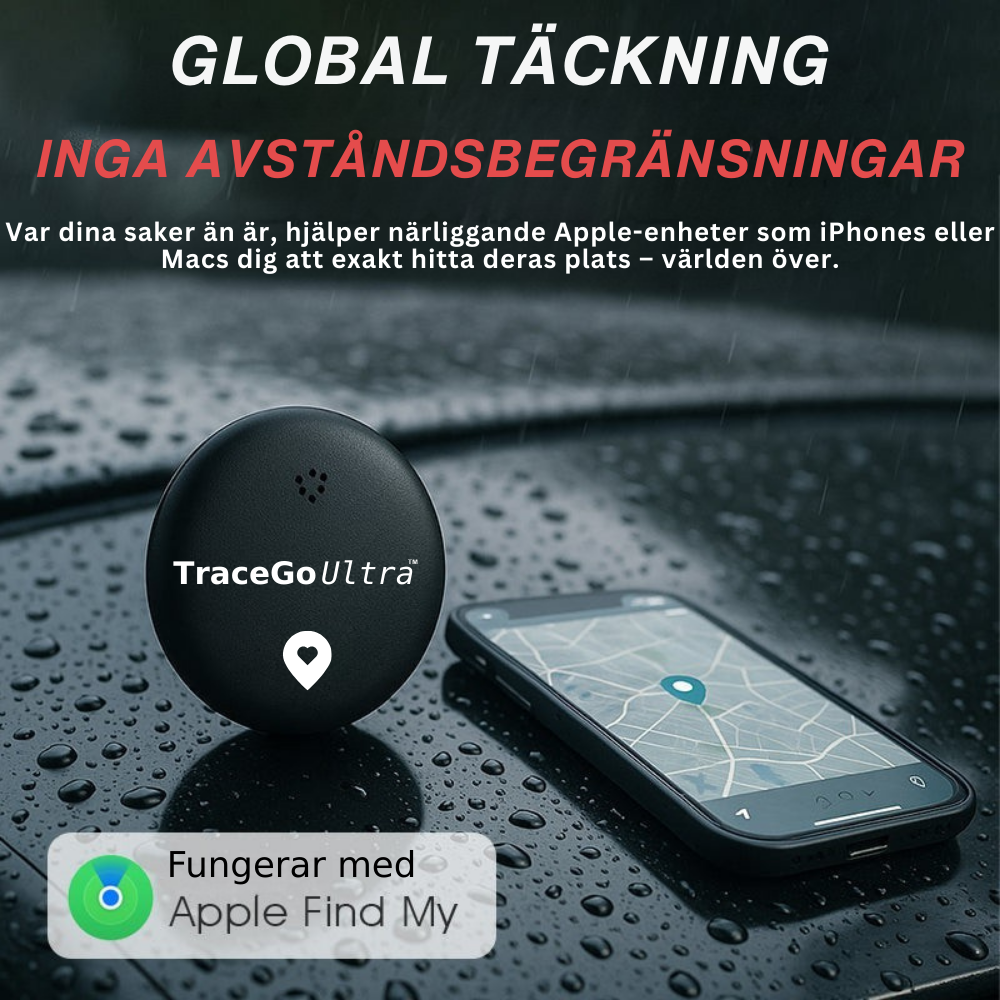 TraceGo Ultra™ – Spåra dina värdesaker utan månadsavgifter